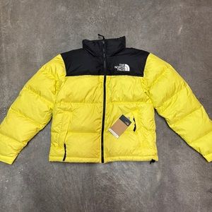 The North Face 1996 Retro Nuptse down puffer jacket in yellowtail